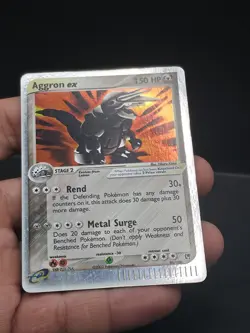 Pokemon TCG Aggron EX Sandstorm Holo Rare Card 95/100 - Image 4