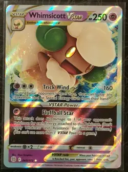 Whimsicott VSTAR Ultra Rare 065/172 Brilliant Stars Full Art Pokemon Card MINT - Image 1