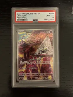 PSA 10 Drowzee 086/078 sv1V AR Art Rare Viole ex sv1V Pokemon Card - Image 1