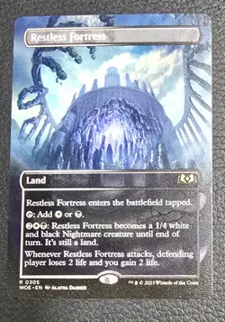 MTG Restless Fortress (Borderless) - Wilds of Eldraine LP MTG Magic Card - Image 1