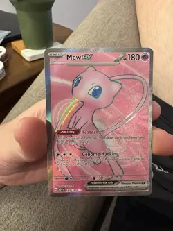 Pokemon TCG 151 Mew EX Secret Rare Card 193/165 - Image 1