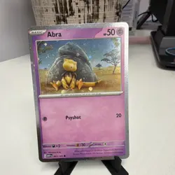Pokemon Abra Cosmos Holo (double swirl) 063/165 Miscellaneous Card - Image 1