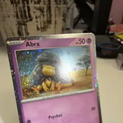 Pokemon Abra Cosmos Holo (double swirl) 063/165 Miscellaneous Card - Image 2