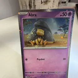Pokemon Abra Cosmos Holo (double swirl) 063/165 Miscellaneous Card - Image 3