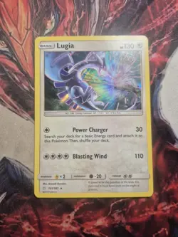 Lugia 131/181 Holo Rare - Sun and Moon Team Up - Pokemon Card Lightly Played LP - Image 1