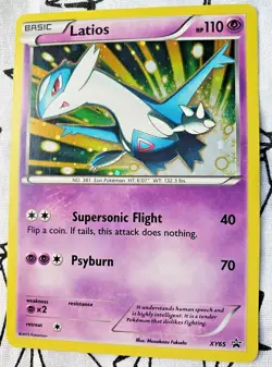 Pokemon Latios Holo Card XY65 2015 Rare NM-M - Image 1
