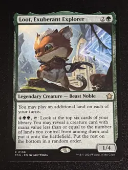MTG Foundations Loot, Exuberant Explorer 0106 NM Rare - Image 1