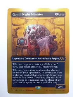 FOIL Gonti, Night Minister 450 FIRST-PLACE FOIL Aetherdrift MTG - Image 1