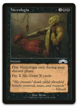 Necrologia #68 (NM) Exodus EXO Magic MTG - Image 1