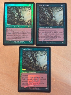 Magic the Gathering MTG 1x Wall of Roots Foil 30th Anniversary Promos LP - Image 1