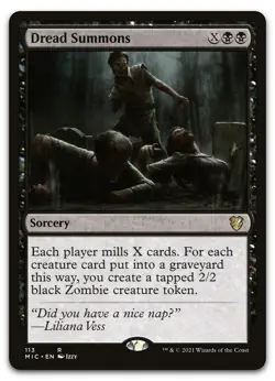 Dread Summons #113 (NM) Midnight Hunt MIC Magic MTG - Image 1