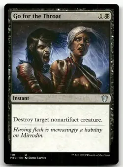 Go for the Throat #119 (NM) Midnight Hunt MIC Magic MTG - Image 1