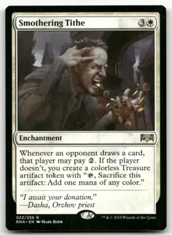 Smothering Tithe #22 (NM) Ravnica Allegiance RNA Magic MTG - Image 1