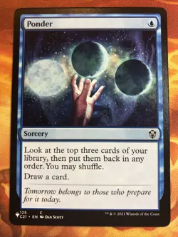 MTG Ponder Secret Lair Drop Series - Heads I Win, Tails You Lose Near-Mint!!! - Image 1