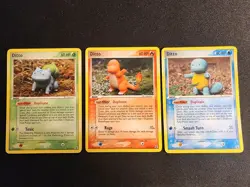 Ditto Pokemon Delta Species 37 36 40 Squirtle Charmander Bulbasuar LP/MP - Image 1