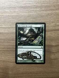 LIFE FROM THE LOAM SIGNED TERESE NIELSEN SHADOW mtg Magic The Gathering - Image 1