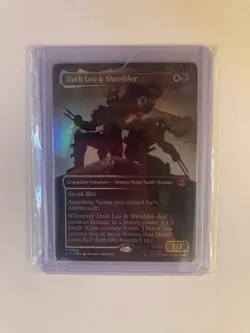 MTG TMNT Dark Leo & Shredder (Borderless) Foil #220 - Image 3