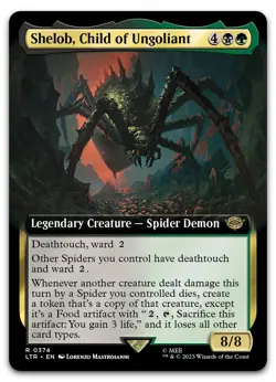 Shelob, Child of Ungoliant (Extended Art) #374 NM Lord of the Rings Magic MTG - Image 1