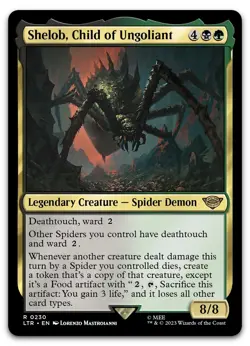 Shelob, Child of Ungoliant #230 (NM) Lord of the Rings LTR Magic MTG - Image 1