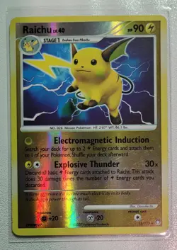 Raichu - 15/123 - Pokemon Mysterious Treasures Holo Card NM - Image 1