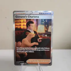 Pokemon Giovanni's Charisma SV151 Special Illustration Rare Holo 204/165 Trainer - Image 1