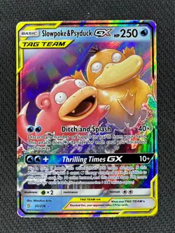 Pokemon Slowpoke & Psyduck GX 35/236 Unified Minds Sun &Moon - Image 1