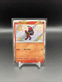Charcadet 114/091 - Pokemon TCG - Paldean Fates Shiny Rare Holo - Image 1