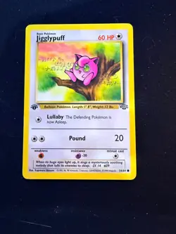 1999 Pokemon Jungle Jigglypuff 1st Edition 54/64 - Image 1