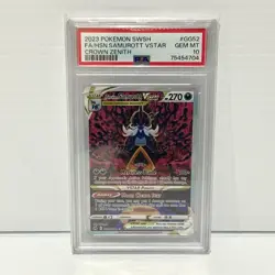 PSA 10 - Hisuian Samurott VSTAR GG52/GG70 - 2023 Pokemon SWSH Crown Zenith - Image 1