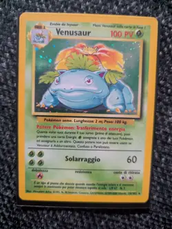 1999-2000 Pokemon Italian Base Set Venusaur Holo 15/102 4th Print Vintage LP - Image 1