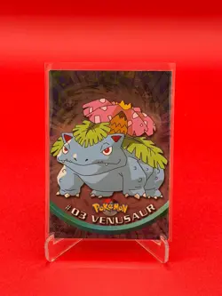 Nm Chrome Venusaur #03 1999 Topps Pokemon Vintage - Image 1