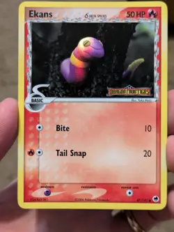 Ekans 47/101 Pokemon Dragon Frontiers Stamped Reverse Holo Very LP - Image 1