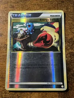 Pokemon Energy Switch 91/123 HeartGold SoulSilver Reverse Holo - Image 1