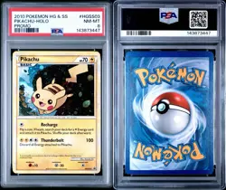 2010 POKEMON HEARTGOLD & SOULSILVER PROMO #HGSS03 PIKACHU-HOLO PROMO PSA 8 - Image 3