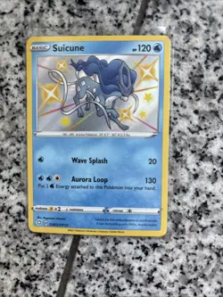 Pokemon TCG Suicune Holo Rare Shining Fates Baby Shiny Vault SV022/SV122 - Image 1