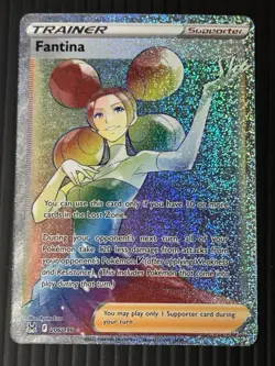 Fantina 206/196 Pokemon TCG 2022 Secret Rare Trainer Lost Origin Near Mint - Image 1