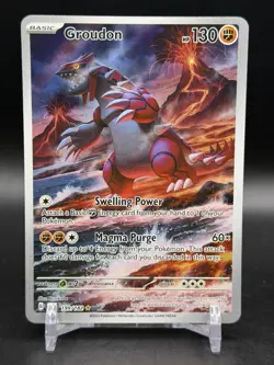 Groudon 199/182 SV04: Paradox Rift Illustration Rare Pokemon English NM - Image 1