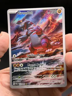 Groudon 199/182 SV04: Paradox Rift Illustration Rare Pokemon English NM - Image 3