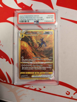 2023 Pokemon SW&SH Crown Zenith Origin Forme Dialga VSTAR GG68/GG70 - PSA 10 - Image 1