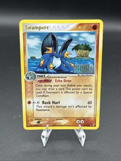 Pokemon Swampert 27/100 Reverse Holo Pokemon EX Crystal Guardians - Image 1