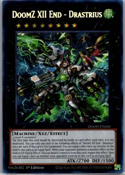 (DOOD) DoomZ XII End - Drastrius DOOD-EN045 Secret Rare Doom of Dimensions VLP - Image 1