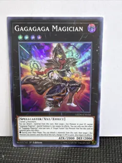 Yugioh Gagagaga Magician LED6-EN034 Legendary Duelists Magical Hero 1st Edition - Image 1