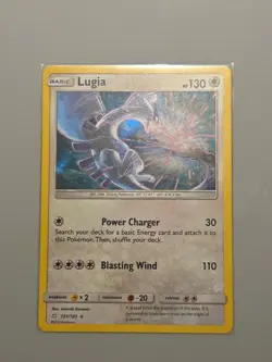 Lugia 131/181 Holo - Sun and Moon Team Up - Pokemon Card NM Great Centering! - Image 1