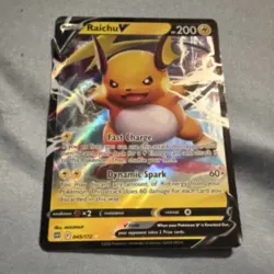Pokemon Raichu V Brilliant Stars 045/172 Ultra Rare Holo 200 HP Card - Image 1