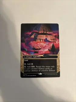 Eldrazi Temple (0014) (Borderless) Edge of Eternities: Stellar Sights LP MTG - Image 1