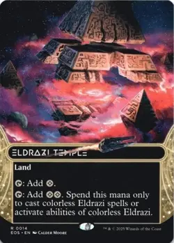 Eldrazi Temple #0014 MTG Edge of Eternities: Stellar Sights Borderless Rare NM - Image 1