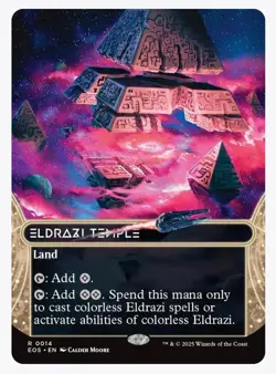 Eldrazi Temple (0014) (Borderless) Edge of Eternities: Stellar Sights Regular - Image 1