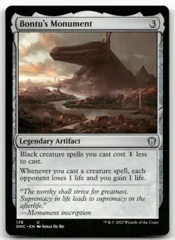 Bontu's Monument #179 (NM) Dominaria United DMC Magic MTG - Image 1