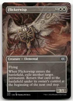 Flickerwisp (Borderless) #339 (NM) Double Masters 2022 2X2 Magic MTG - Image 1