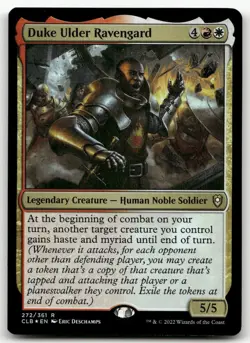 Duke Ulder Ravengard #272 (Foil) (NM) Baldur's Gate CLB Magic MTG - Image 1